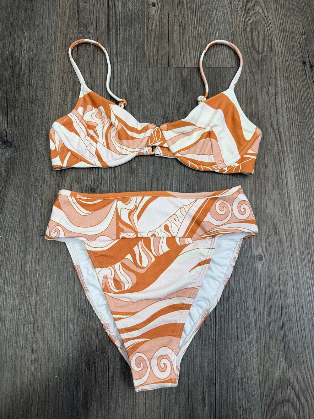 Montce Carmel Orange and Cream Dainty/Tamarindo Bikini Set